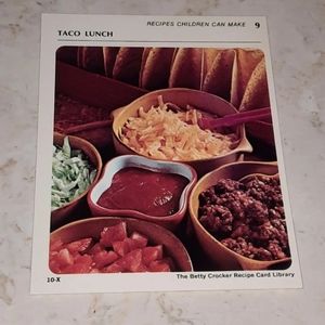 The Betty Crocker Recipe Card Library REPLACEMENT CARD RECIPES CHILDREN CAN MAKE